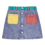 Bobo Choses Color Block Denim Kjol Multicolor | Blå | 8-9 years
