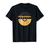 Vinyl-Record-Player Disco-Music Skyline-Greece-Athens T-Shirt