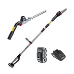 Sprint 18PSHK 18V Li-Ion Cordless 20cm Pole Saw & 41cm Hedge Trimmer 2-in-1 Kit, Powered by Briggs & Stratton, 5.0Ah battery and charger included, Telescopic shaft, 5 Years Warranty, 1688107