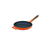 Pentole Agnelli coghsfp11128o Slow Cook Poêle avec poignée en Bois, 28 cm, Orange