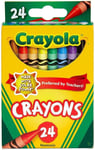 Crayola Wax Crayons (Pack of 24) Kids Creative Play Drawing Activity