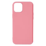 AVIZAR Skyddsfodral för iPhone 13 Mini - Halvstyv silikon - Rosa soft-touch finish Rosa