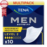 TENA Men Level 2 - 6 Packs of 10 Incontinence Pads