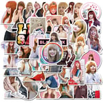 50pcs BlackPink Thai Singer Lisa Stickers For Stationery Scrapbooking Decal PS4 Phone Laptop Guitar Lovely Girls Team Sticker
