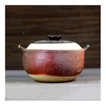 Japanese Rice Cooker Resistant Ceramic Heat Saucepan Health Hot Pot Marmite Rice Faience Saucepan Steam Slow Stew Ceramic Stove VIIPOO,3.5L