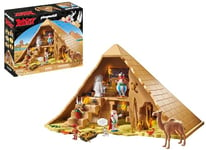 Playmobil 71148 Astérix : La Pyramide du Pharaon, Obélix, Astérix, Panoramix, Numérobis, Tournevis, Idéfix, Univers Astérix pour Enfants à partir de 5 Ans [Exclusivité Amazon]