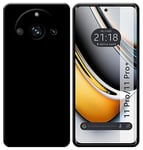 Tumundosmartphone Coque Silicone TPU Gel Noire pour Realme 11 Pro / + Plus 5G
