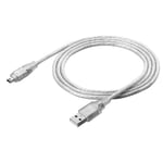 1.2m USB 2.0 Homme Firewire IEEE1394 4 broches mâle Adaptateur iLink Câble blanc lumière