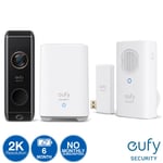 Eufy 2K Dual Cam Video Battery Doorbell with Chime,AI Features and Homebase