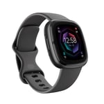 Montre connectée sport et santé Fitbit Sense 2 avec GPS intégré, fonctionnalités avancées pour la santé, jusqu’à 6 jours d’autonomie de batterie, Graphite/aluminium graphite