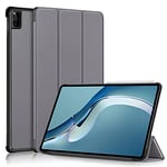 Coque Étui Huawei MatePad Pro 12.6, étui Pliant pour Tablette Huawei MatePad Pro 12.6, étui magnétique Anti-Rayures, étui avec Fonction Crayon (Gris)