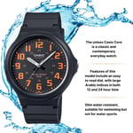 Casio Men's Watch Acrylic Glass Resin Strap Buckle Black MW-240-CBVEF