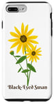 Coque pour iPhone 7 Plus/8 Plus Fleur de Susan aux yeux noirs, jaune et vert