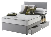 Silentnight Memory Kingsize 4 Drawer Divan Bed - Grey King Size