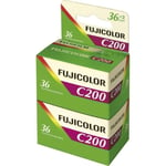 Fujifilm - C200 - Pellicule Photo Argentique Couleur - Film 24x36 - 200 ISO - 36 Poses (Bipack)