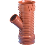 Wavin Rib 400 x 160 mm 45° PP grenrör, utan tätningsringar