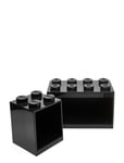 Lego Brick Shelf 4+8 Set Black LEGO STORAGE