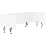 Fromm & Starck Työpöydän väliseinä – 3 kpl sarja, 2 kokoa: 1 500 x 400 mm, 750 mm