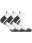Under Armour3 Pack Performance Tech Low Cut Socks - White