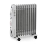 Supawarm 2.5KW 2500W Electric Oil Filled Portable Heater Thermostatic Radiator