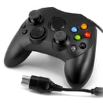 Lot De Deux Manettes De Jeu Noir Filaire Vibrante Pour Console Xbox (Contrôle, Pad, Joystick)