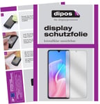 dipos I 2 x clear protective film compatible with Huawei Enjoy 20 Plus screen protector (deliberately smaller than the glass as it is curved)