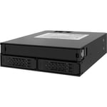 Internt kabinett ICY DOCK 5.25" för 2x2.5"/1xSlimODD SAS/SATA 6GB/s, svart