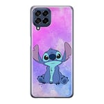 ERT GROUP mobile phone case for Samsung M53 5G original and officially Licensed Disney pattern Stitch 006 optimally adapted to the shape of the mobile phone, case made of TPU