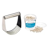 KitchenCraft Stainless Steel Pastry Blender & Ceramic Baking Beans for Pastry, 500 g (1 lb)