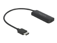 Delock - Videokort - HDMI hane till 24 pin USB-C hona - 18 cm - svart - 8K30 Hz (7680 x 4320) stöd, 3D video support