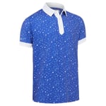 Callaway Golf Mens Chev Memphis Polo Shirt - Clematis Blue - L