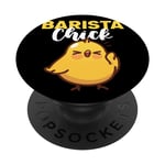 Barista Chick Coffee Maker Espresso Cappuccino Decaf Café PopSockets Swappable PopGrip