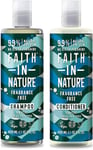 Faith in Nature Natural Fragrance Free Shampoo & Conditioner Set, Sensitive Vega