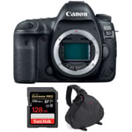 Canon EOS 5D Mark IV Nu + SanDisk 128GB Extreme PRO UHS-I SDXC 170 MB/s + Sac | Garantie 2 ans