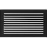 KRATKI grille de ventilation grille de cheminée 22cm x 37cm noir avec stores
