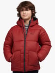 Barbour Kids' Hike Reversible Baffle Quilted Jacket, Blue/Red Red XL unisex 100% Polyamide