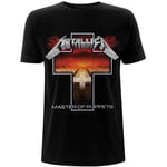 Metallica Unisex Adult Master Of Puppets Cross T-Shirt S Svart Black S