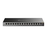 TP-Link Managed Network Switch 16-Port Gigabit, Support QoS VLAN IGMP Snooping, Network Monitoring through Web Interface(TL-SG116E)