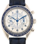 Omega 329.33.43.51.02.001 Speedmaster Chronoscope Sølvfarvet/Læder Ø43 mm