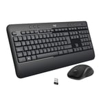 Logitech MK540 Advanced Wireless Keyboard and Mouse Combo for Windows, QWERTY Sp
