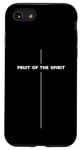Coque pour iPhone SE (2020) / 7 / 8 Fruit of the Spirit - Croix religieuse chrétienne avec verset biblique