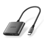 Ugreen USB-C - SD/TF + USB-muistikortinlukija