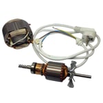 Kitchenaid Artisan & 5QT Mixer Armature, Field Coil & White EU Power Cable 220V