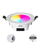 Smart Zigbee 30 Downlight, RGB-färgbyte, röststyrning kompatibel, RGBCCT Downlight, 4-pack