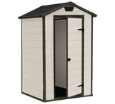 Keter Manor Apex Outdoor Garden Storage Shed 4 x 3ft - Brown