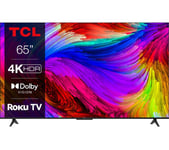 65" TCL 65RP630K Roku TV  Smart 4K Ultra HD HDR LED TV, Black