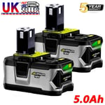 2X Lithium 18V Battery For Ryobi P108 ONE+ Plus RB18L40 RB18L50 P104 5Ah