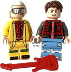 LEGO  Back to the Future Marty McFly & Doc Brown Minifigures Duel Heads 10300