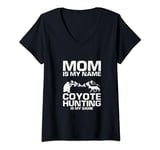 Womens Coyote Wildlife Hunting and Predator Hunting for Mom V-Neck T-Shirt
