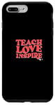 Coque pour iPhone 7 Plus/8 Plus Teach Unicorn Love Inspire – Joli design de professeur de licorne